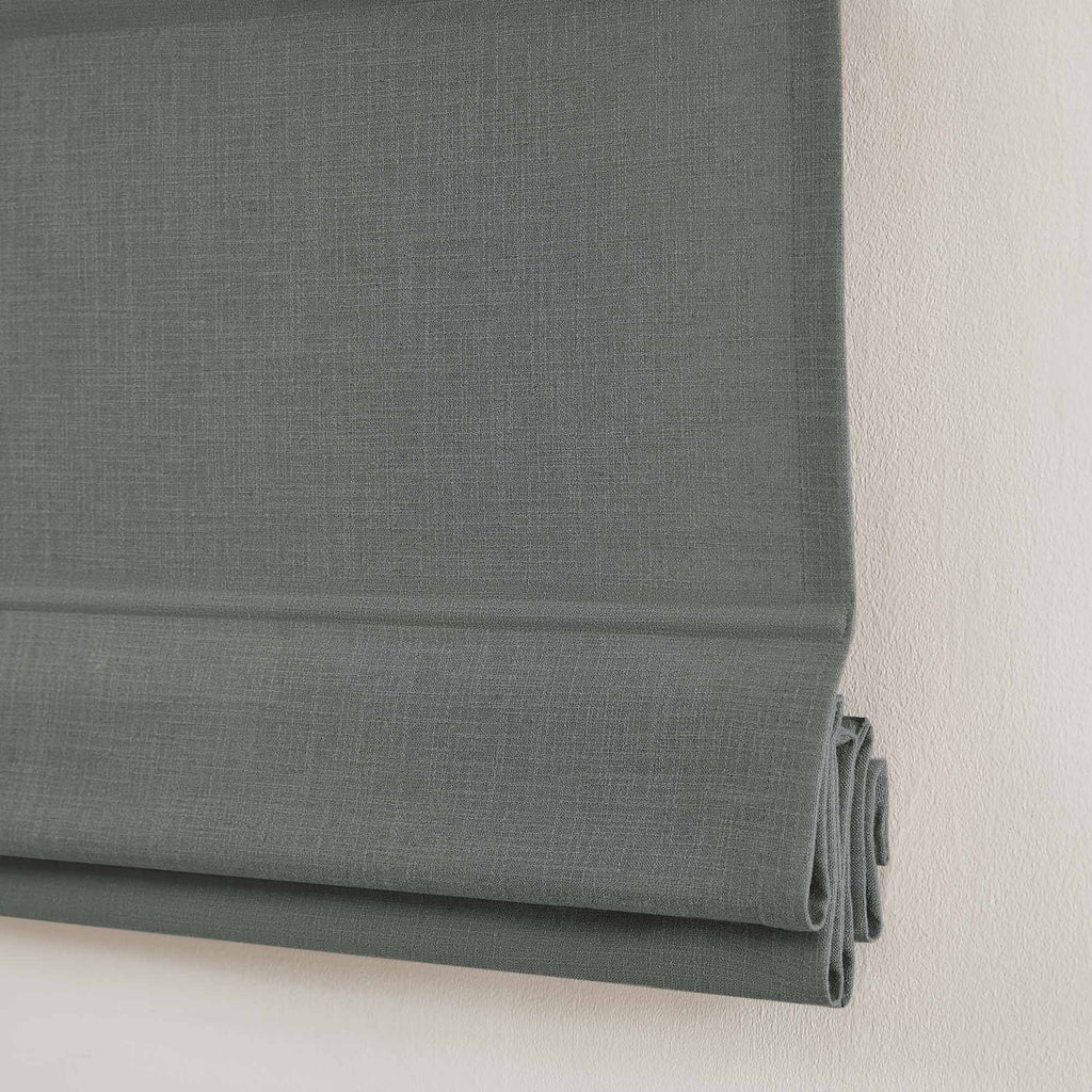 Elvonaeoly Custom Linen Roman Shades