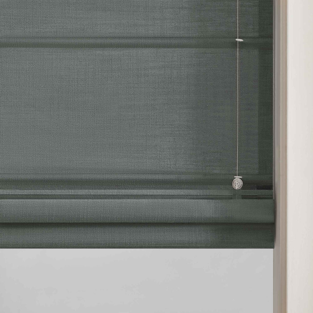 Elvonaeoly Custom Linen Roman Shades