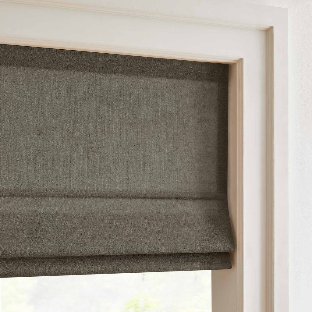 Elvonaeoly Custom Linen Roman Shades
