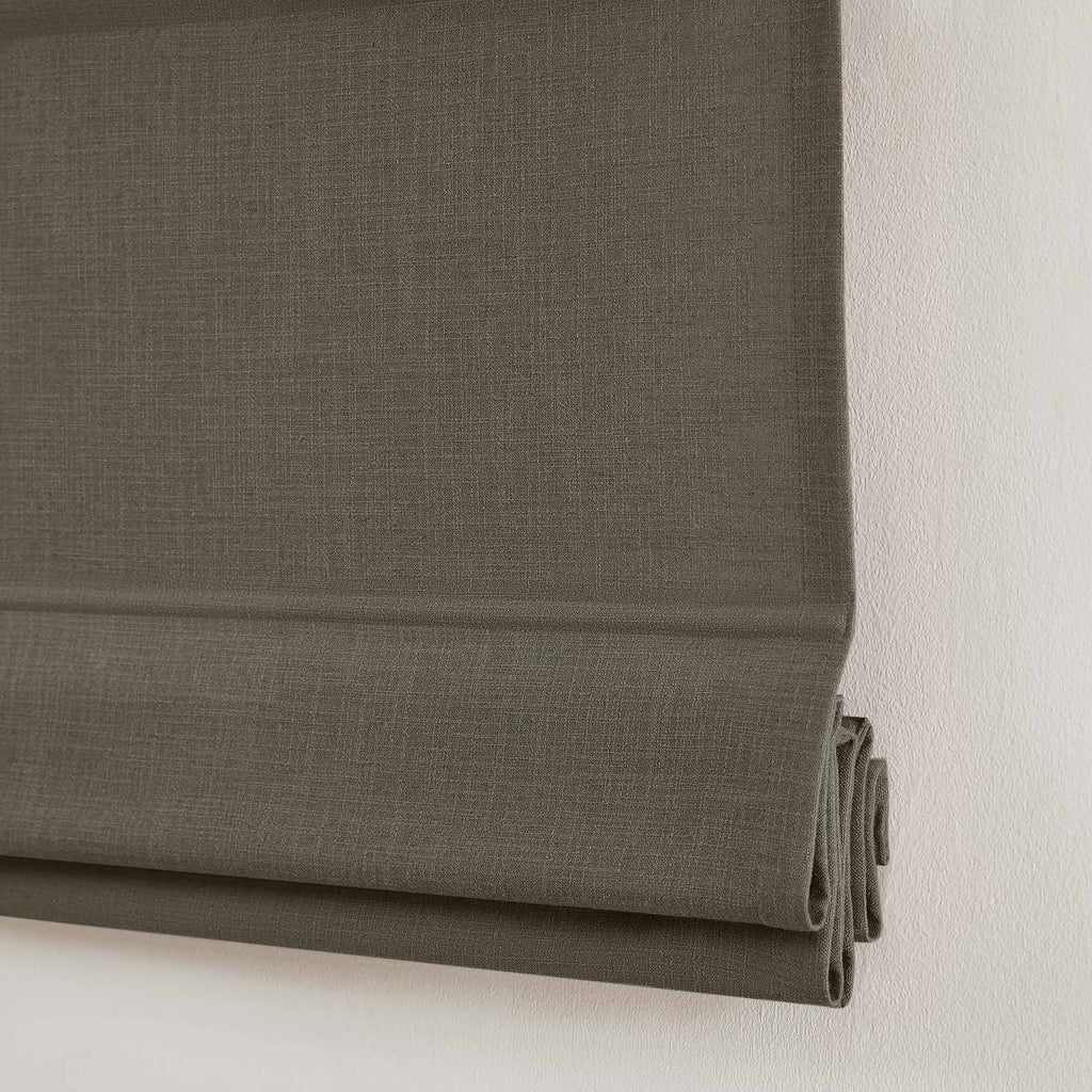 Elvonaeoly Custom Linen Roman Shades