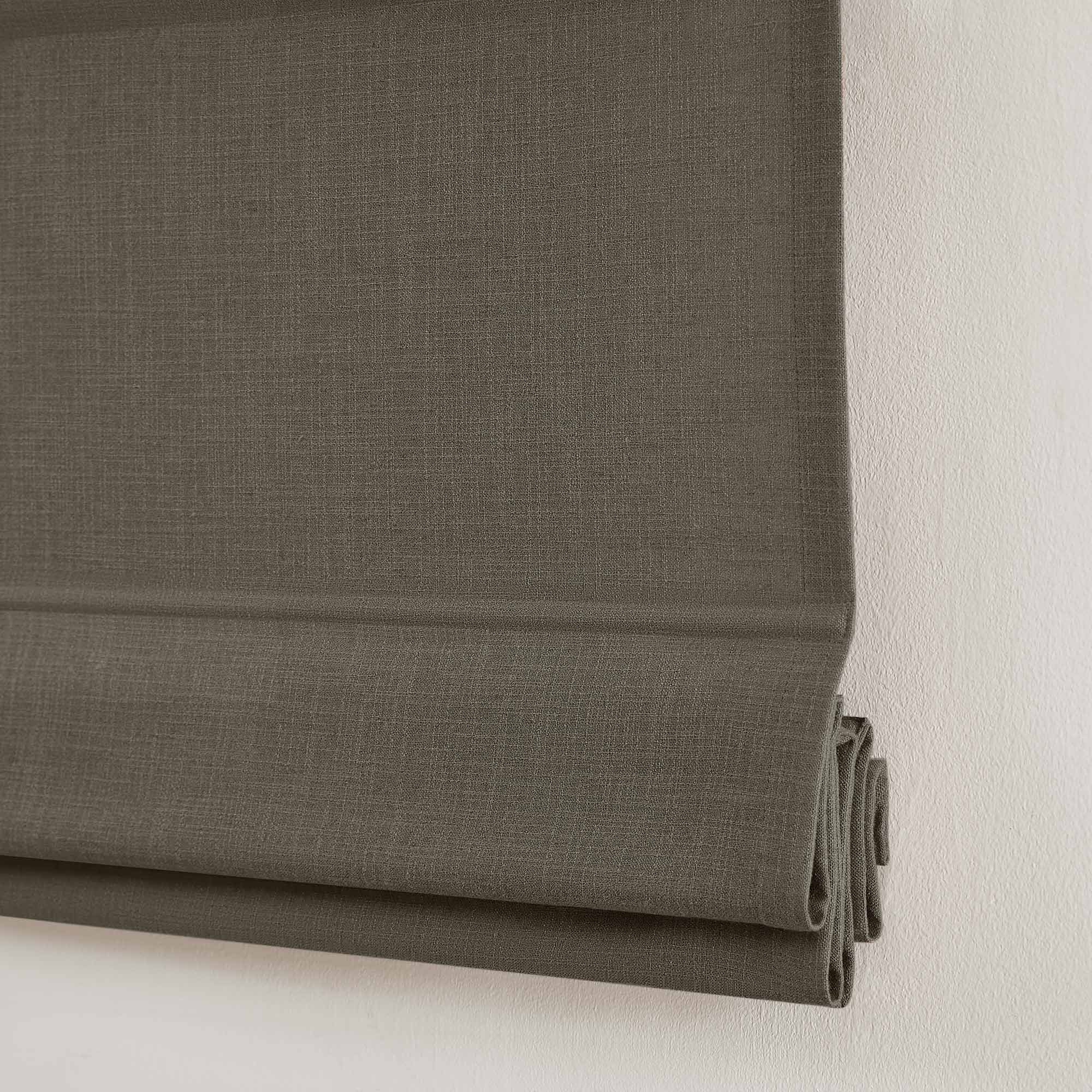 Elvonaeoly Custom Linen Roman Shades