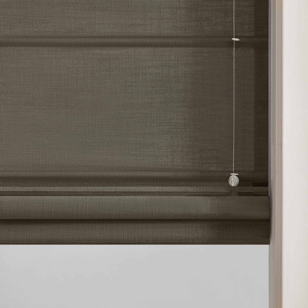 Elvonaeoly Custom Linen Roman Shades