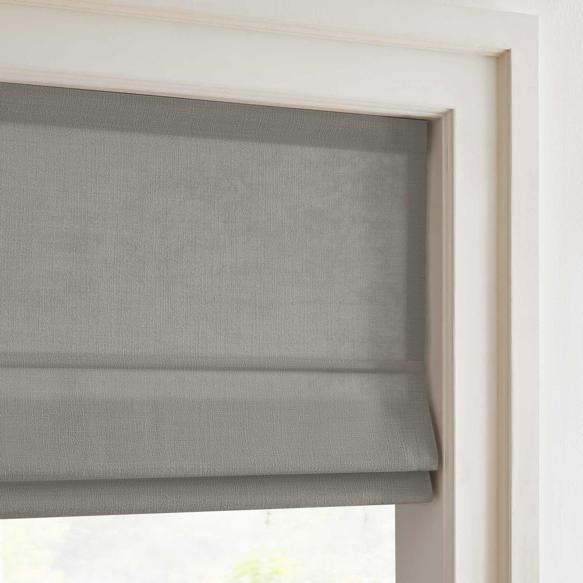 Elvonaeoly Custom Linen Roman Shades