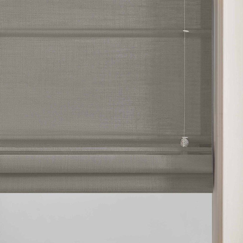 Elvonaeoly Custom Linen Roman Shades