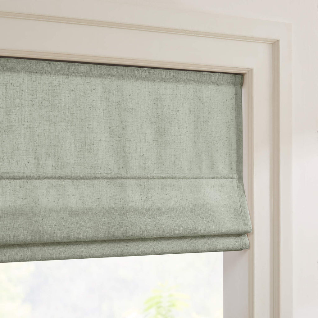 Elvonaeoly Custom Linen Roman Shades