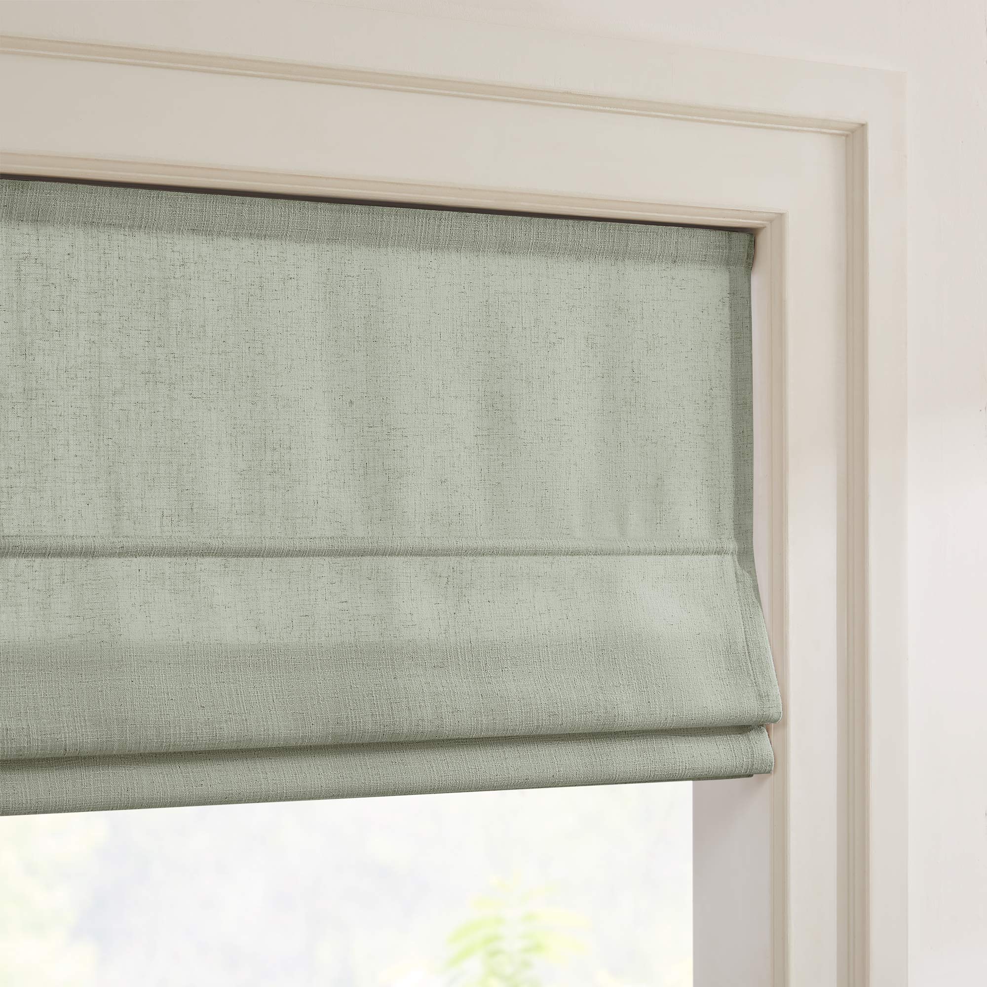 Elvonaeoly Custom Linen Roman Shades