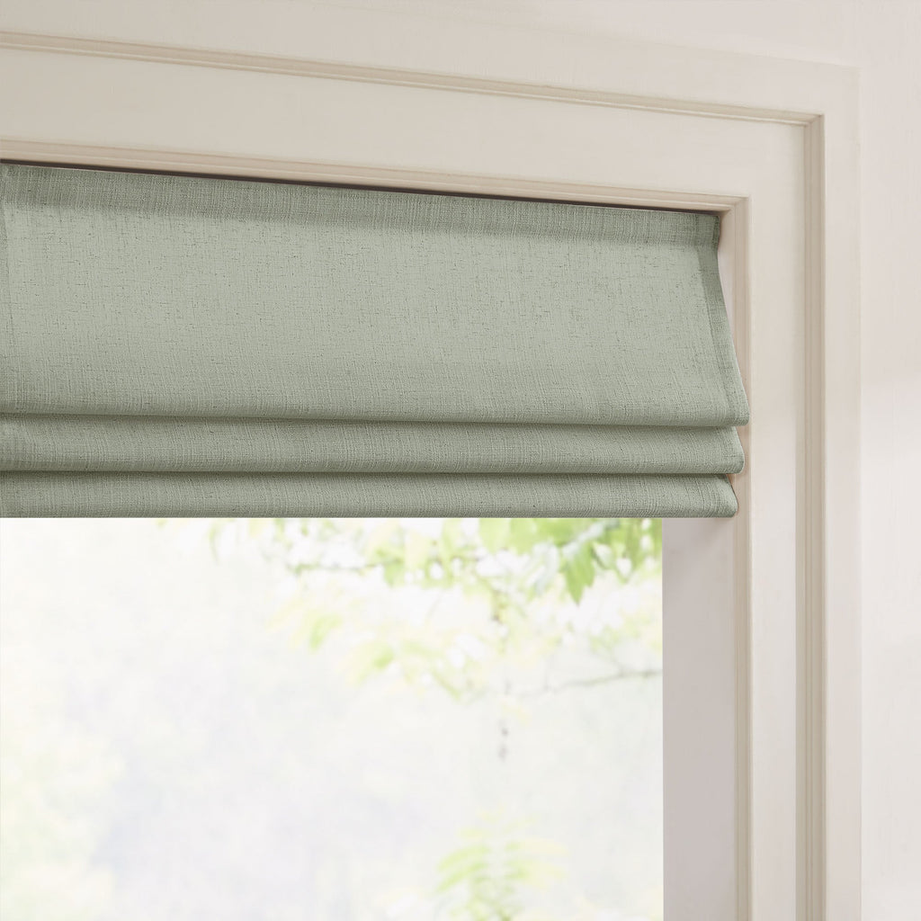 Elvonaeoly Custom Linen Roman Shades