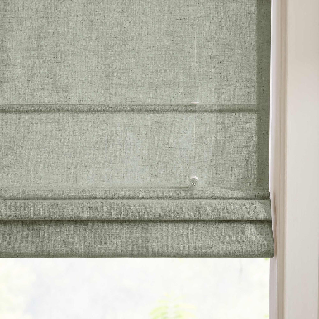 Elvonaeoly Custom Linen Roman Shades