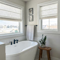 Elvonaeoly Custom Linen Roman Shades