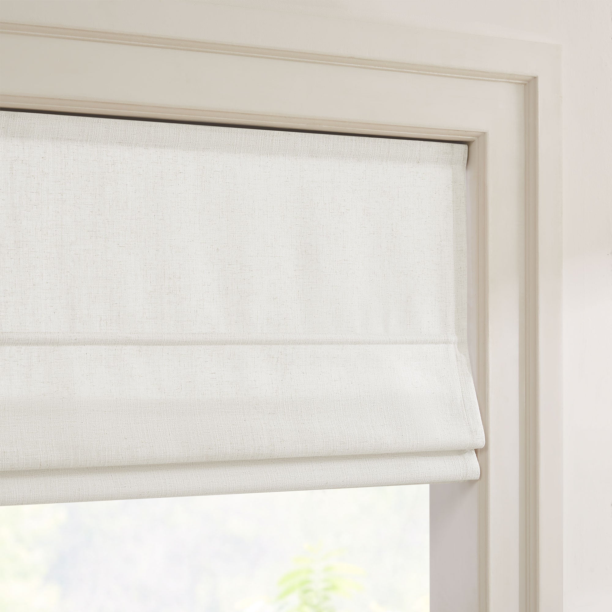 Elvonaeoly Custom Linen Roman Shades
