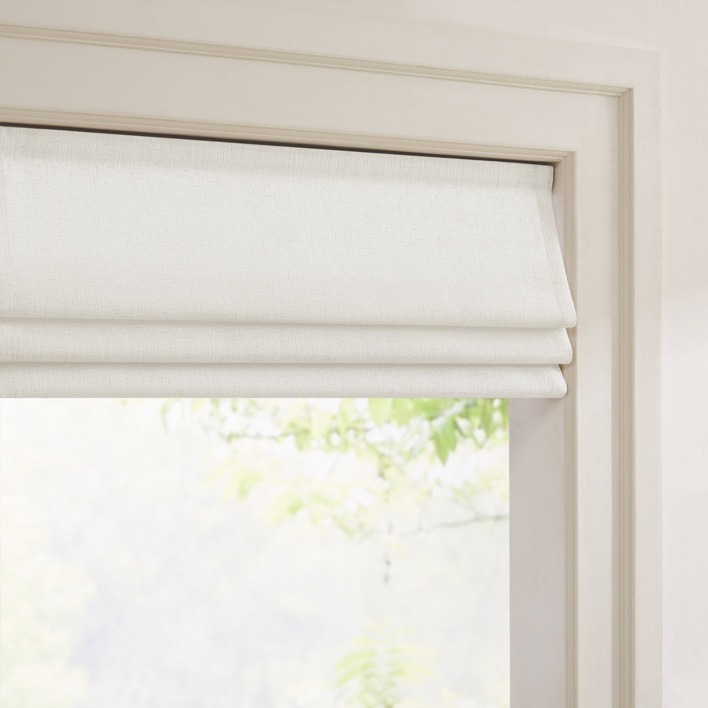 Elvonaeoly Custom Linen Roman Shades