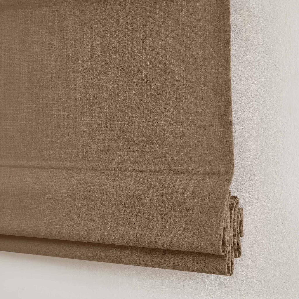 Elvonaeoly Custom Linen Roman Shades
