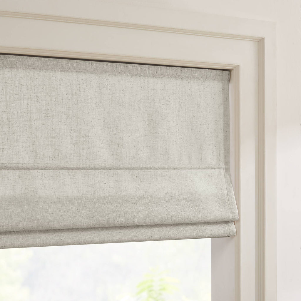 Elvonaeoly Custom Linen Roman Shades