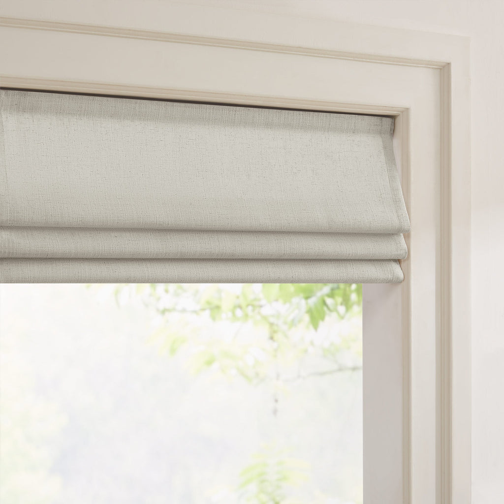 Elvonaeoly Custom Linen Roman Shades