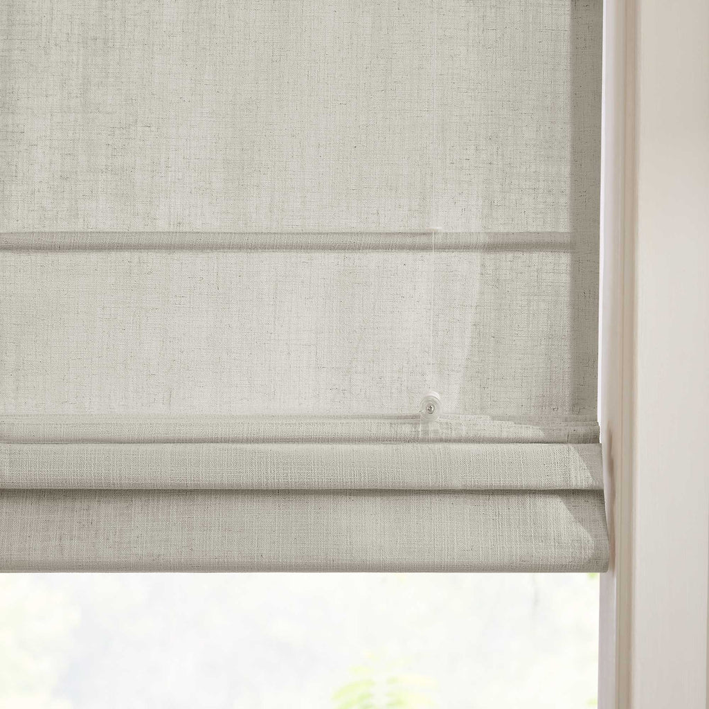 Elvonaeoly Custom Linen Roman Shades