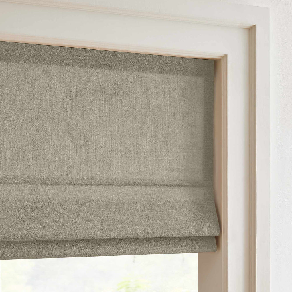 Elvonaeoly Custom Linen Roman Shades