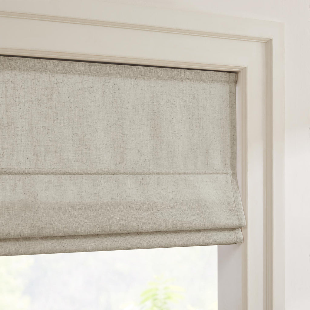Elvonaeoly Custom Linen Roman Shades