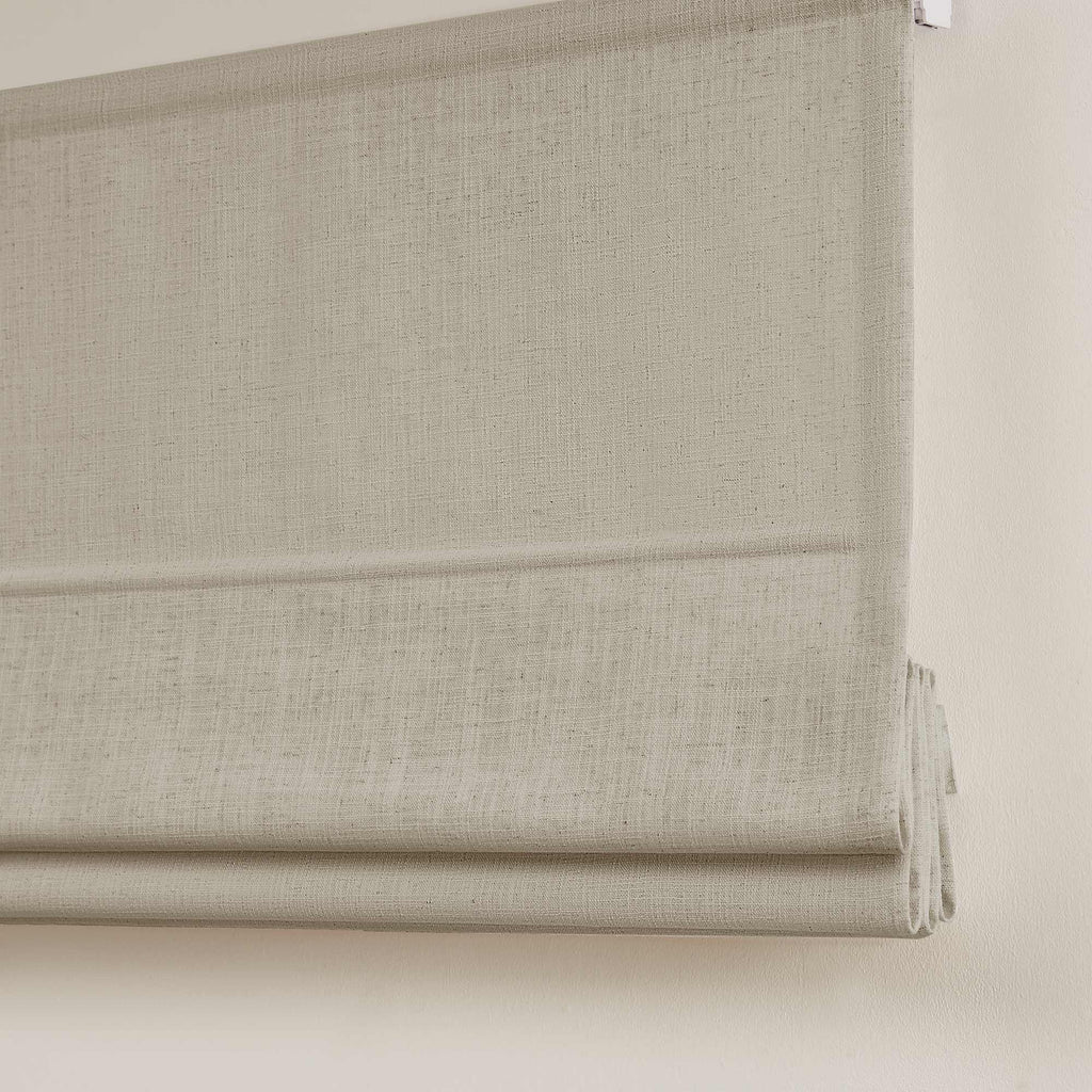 Elvonaeoly Custom Linen Roman Shades