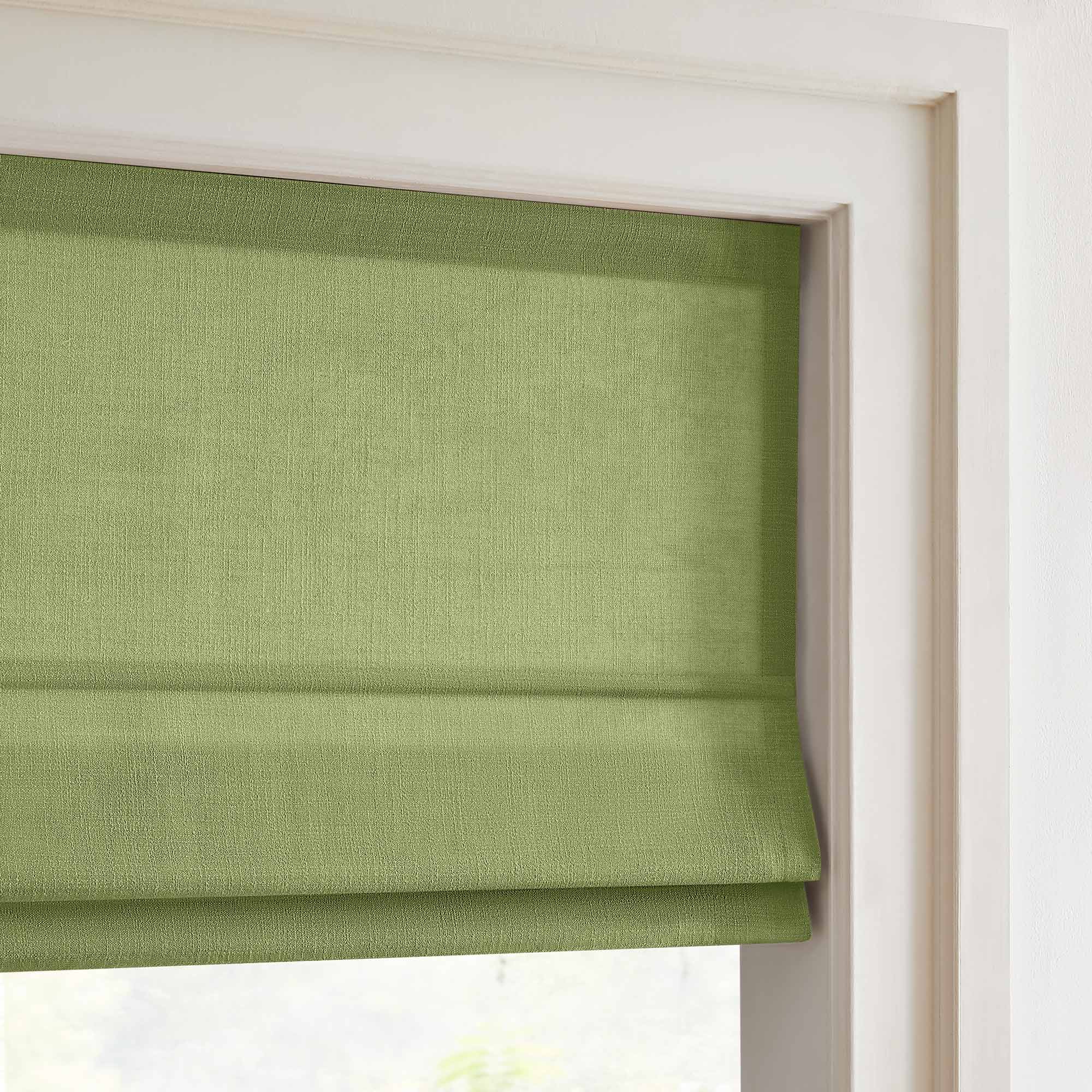 Elvonaeoly Custom Linen Roman Shades