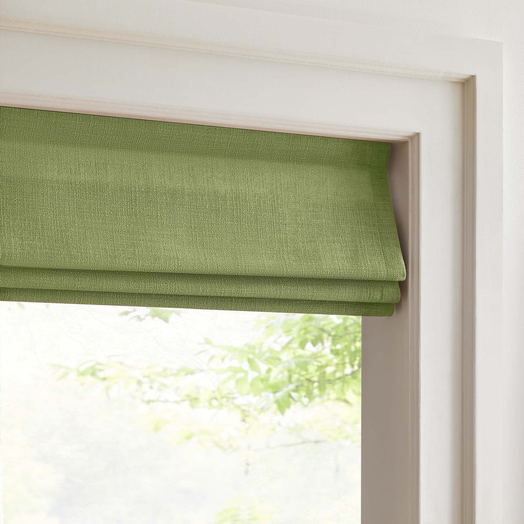 Elvonaeoly Custom Linen Roman Shades