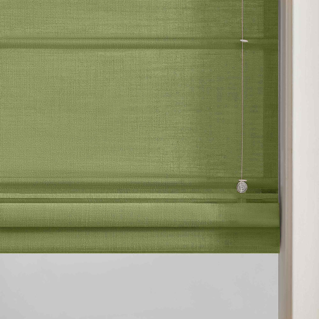 Elvonaeoly Custom Linen Roman Shades