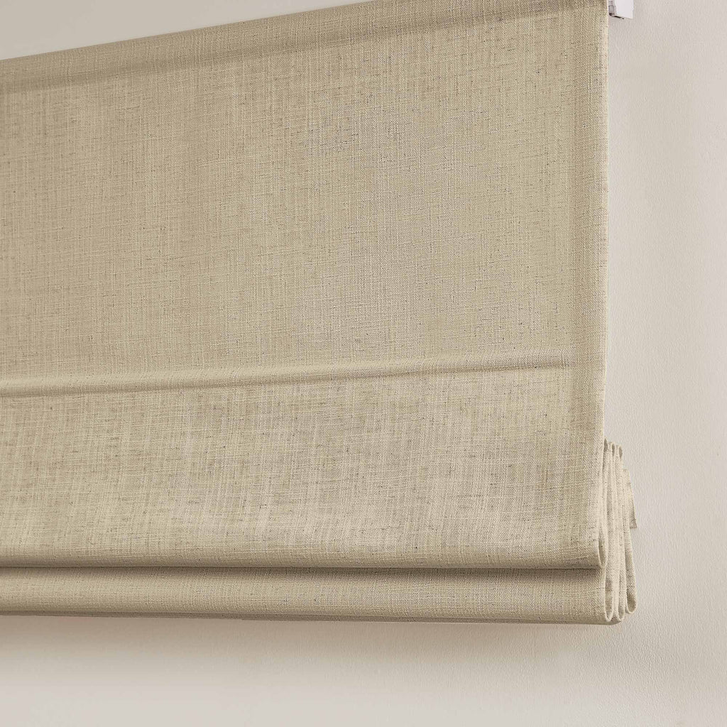 Elvonaeoly Custom Linen Roman Shades