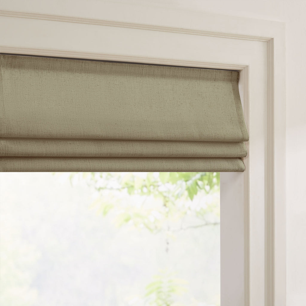 Elvonaeoly Custom Linen Roman Shades