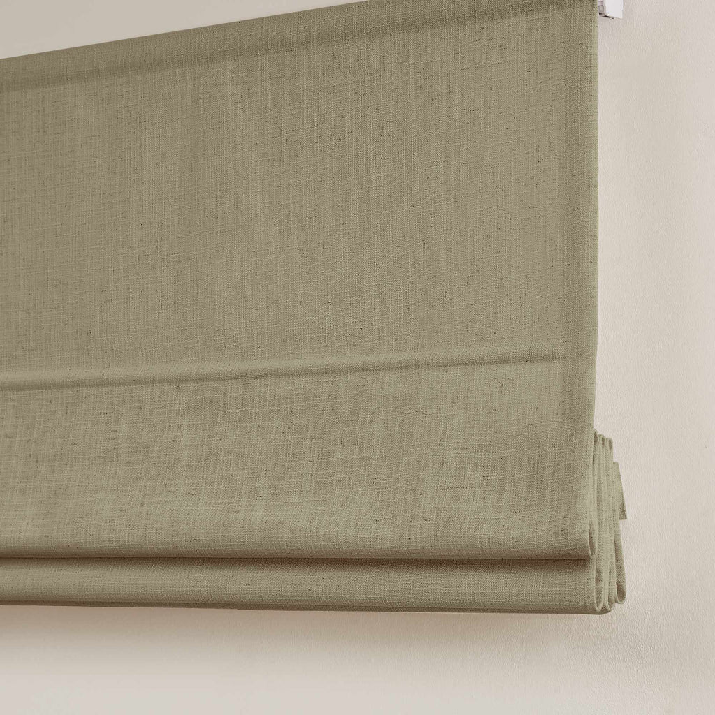 Elvonaeoly Custom Linen Roman Shades