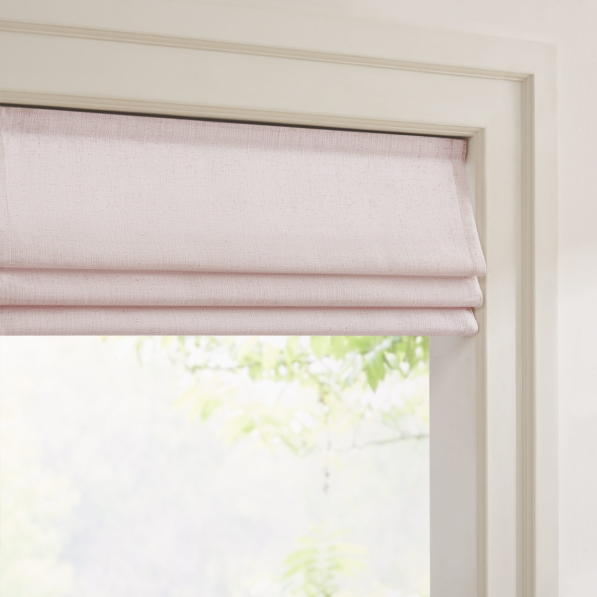 Elvonaeoly Custom Linen Roman Shades