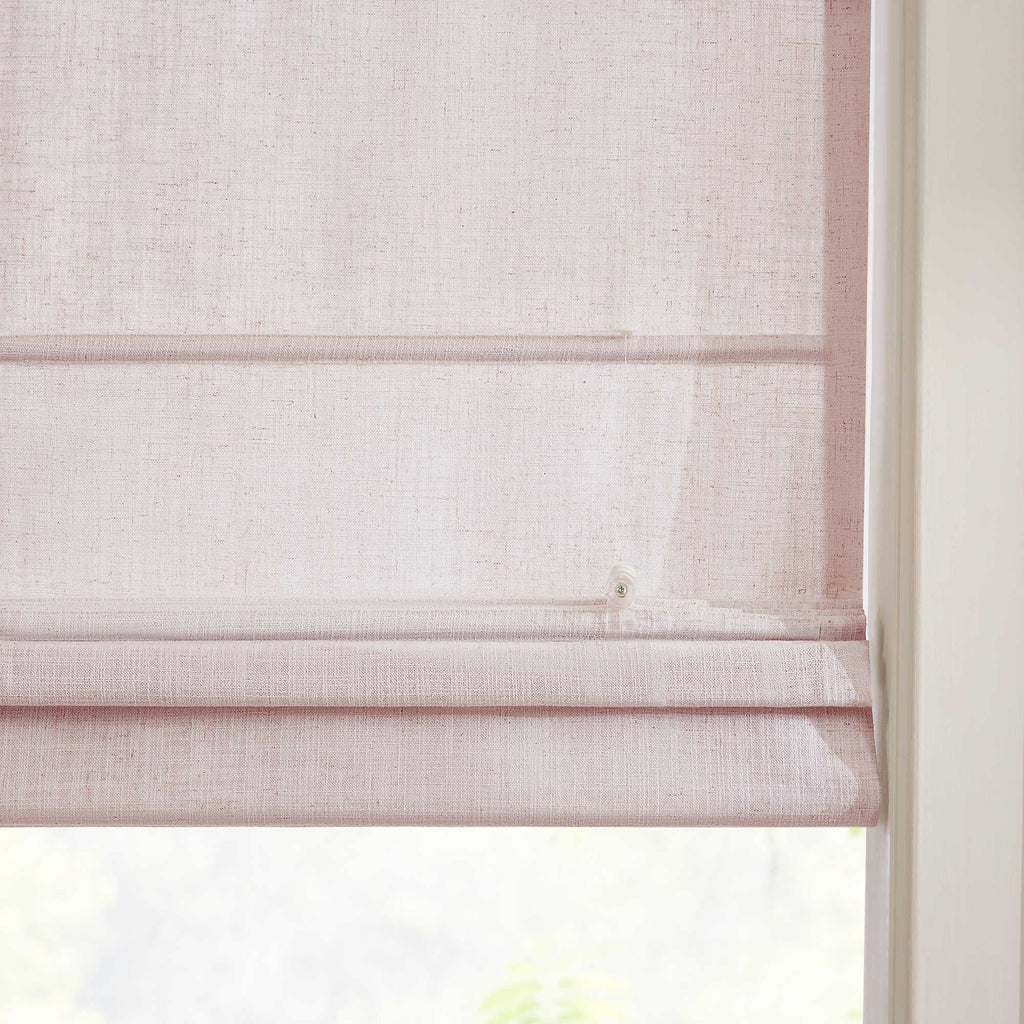 Elvonaeoly Custom Linen Roman Shades