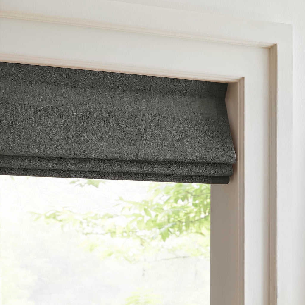 Elvonaeoly Custom Linen Roman Shades