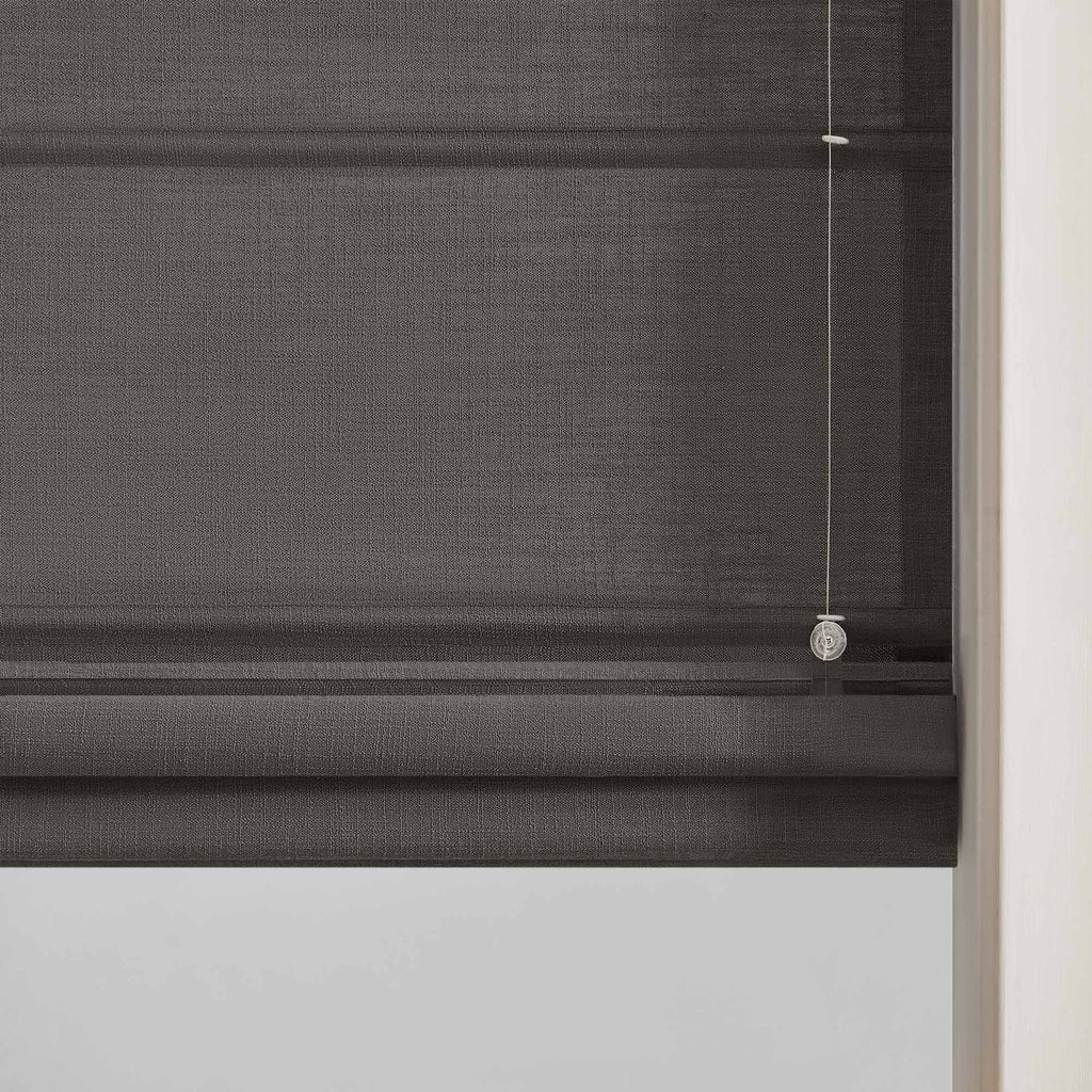 Elvonaeoly Custom Linen Roman Shades