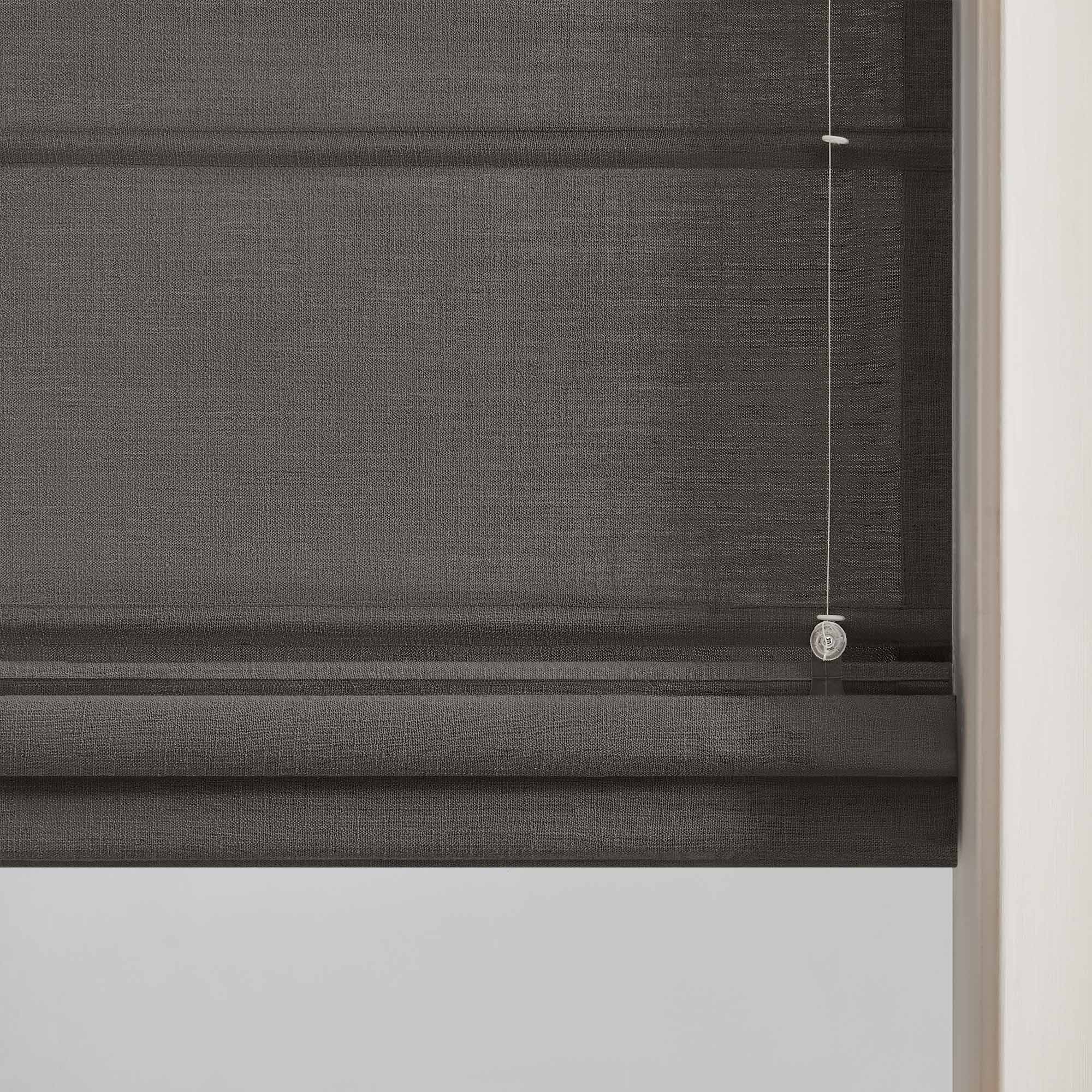 Elvonaeoly Custom Linen Roman Shades