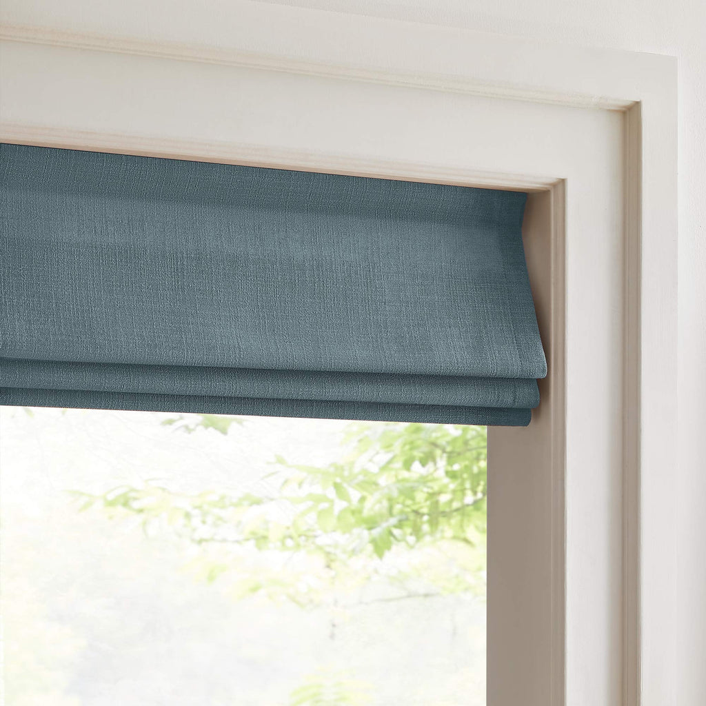 Elvonaeoly Custom Linen Roman Shades