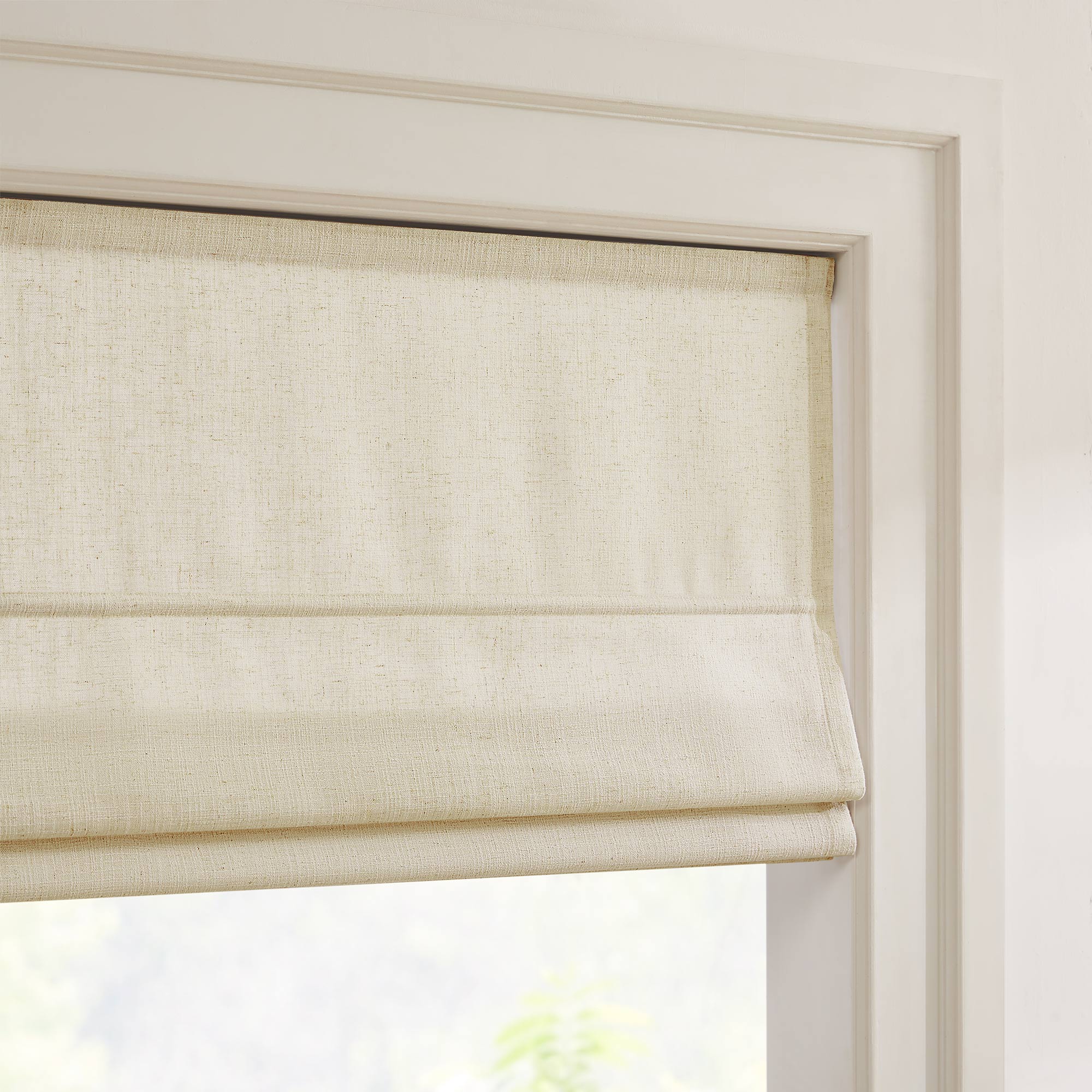 Elvonaeoly Custom Linen Roman Shades