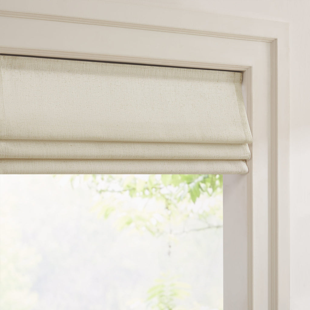 Elvonaeoly Custom Linen Roman Shades