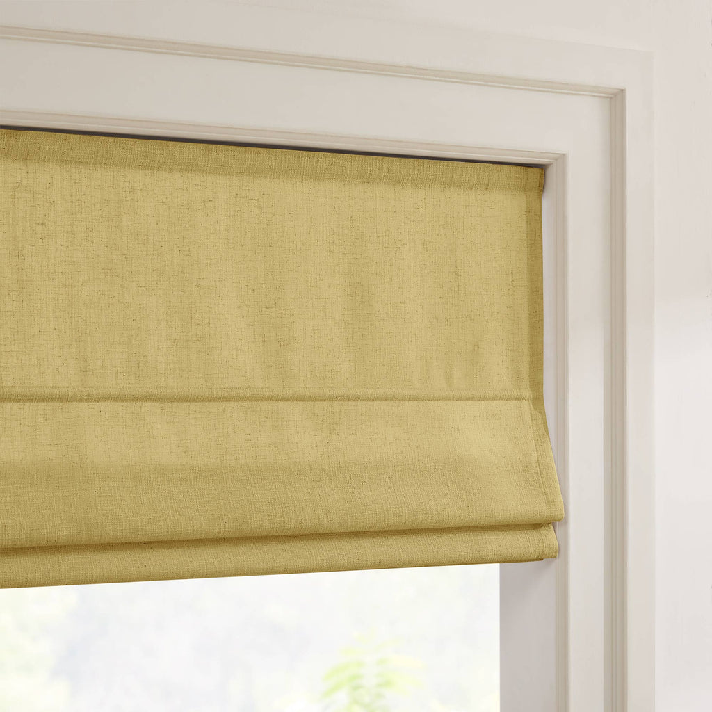 Elvonaeoly Custom Linen Roman Shades