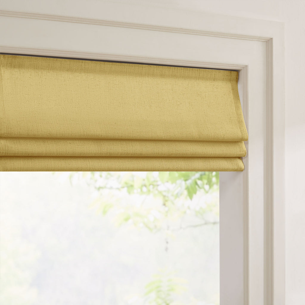 Elvonaeoly Custom Linen Roman Shades