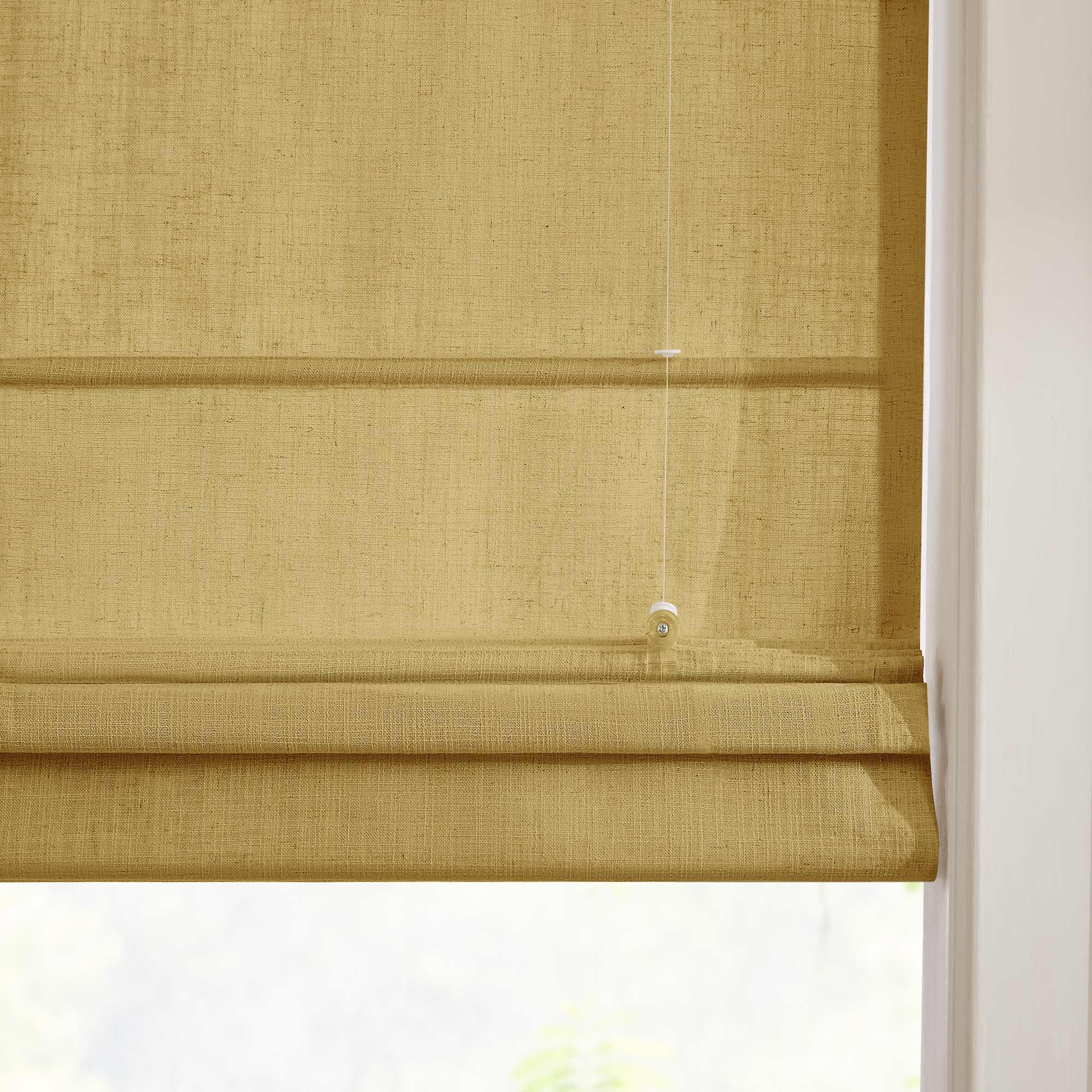 Elvonaeoly Custom Linen Roman Shades