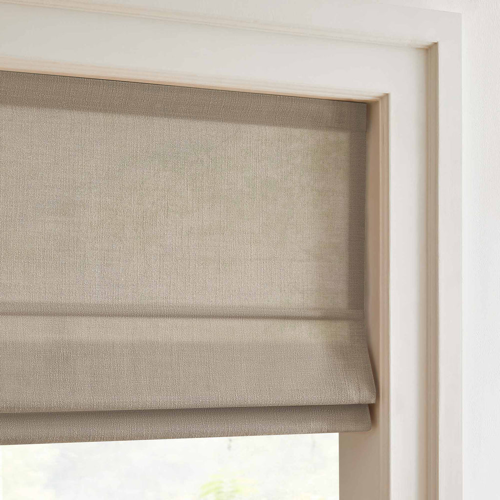 Elvonaeoly Custom Linen Roman Shades