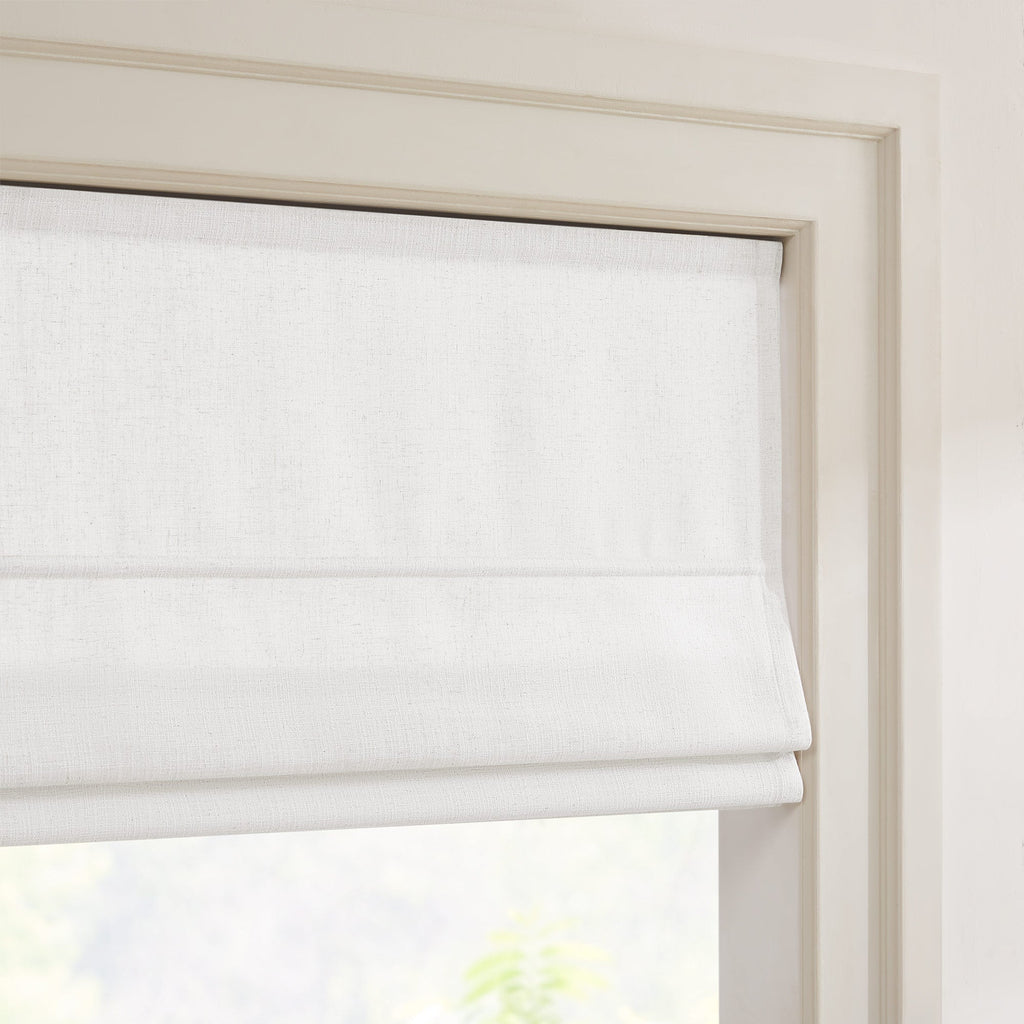 Elvonaeoly Custom Linen Roman Shades