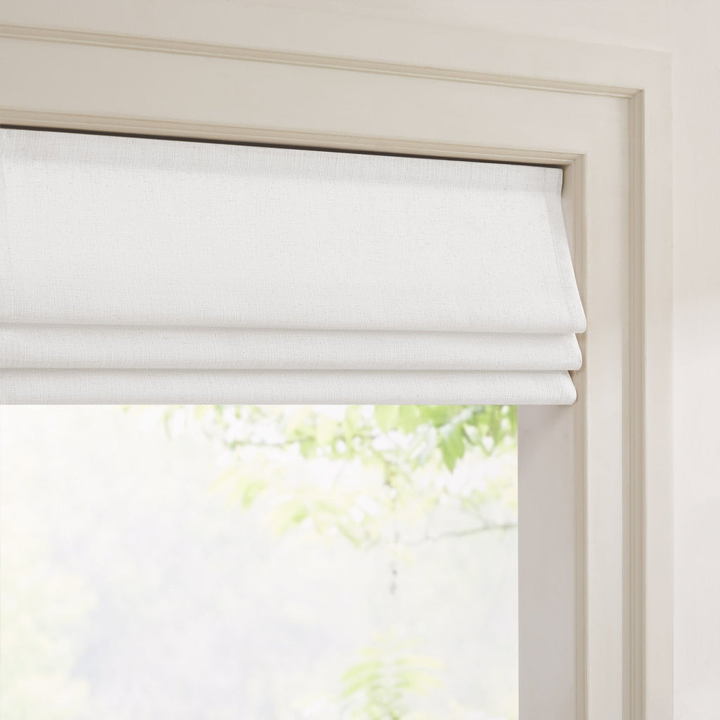 Elvonaeoly Custom Linen Roman Shades