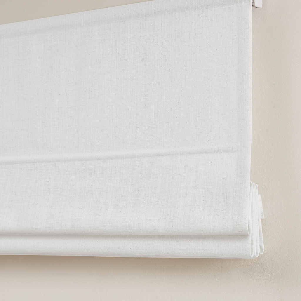 Elvonaeoly Custom Linen Roman Shades