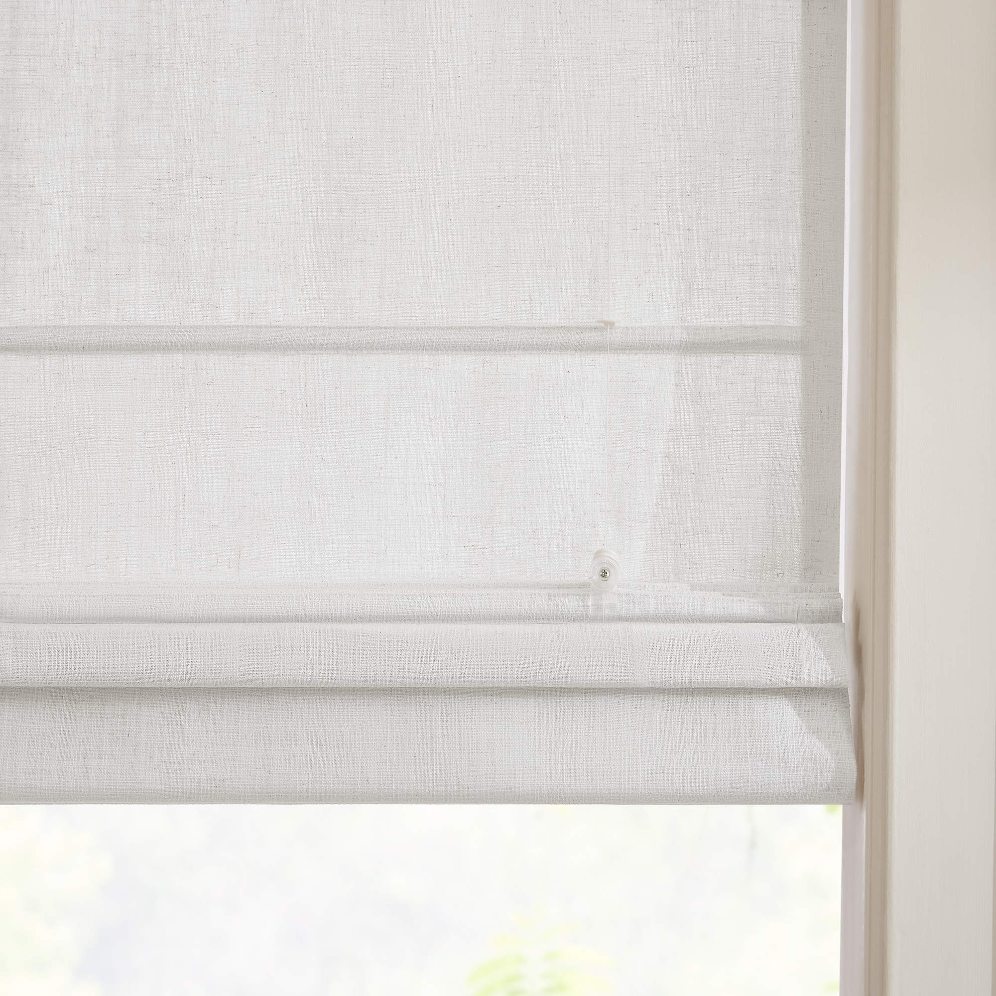 Elvonaeoly Custom Linen Roman Shades