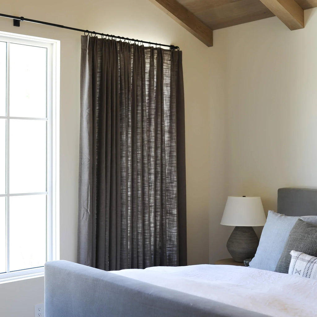 Elvonaeoly Linen Blend Curtains