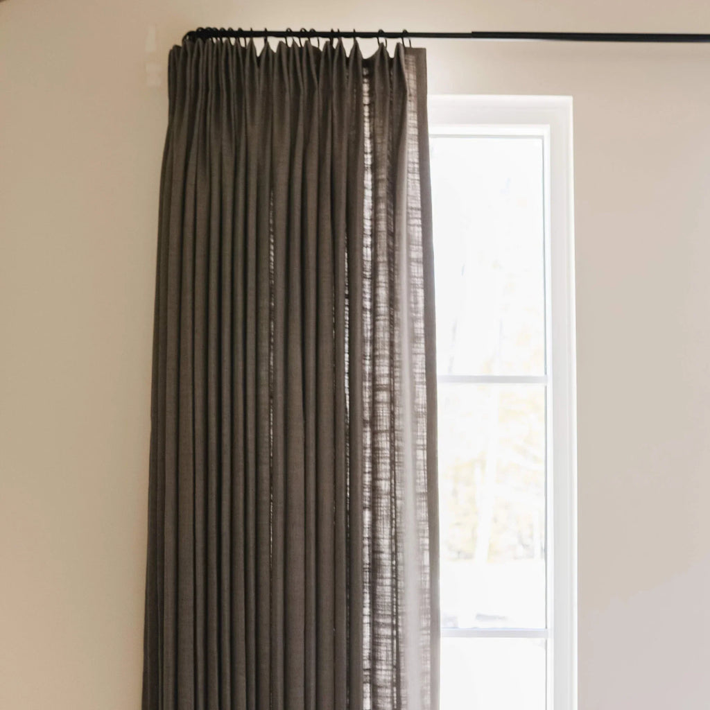 Elvonaeoly Linen Blend Curtains