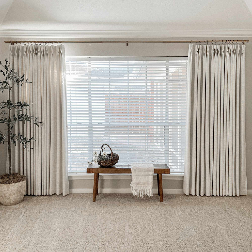 Elvonaeoly Linen Blend Curtains