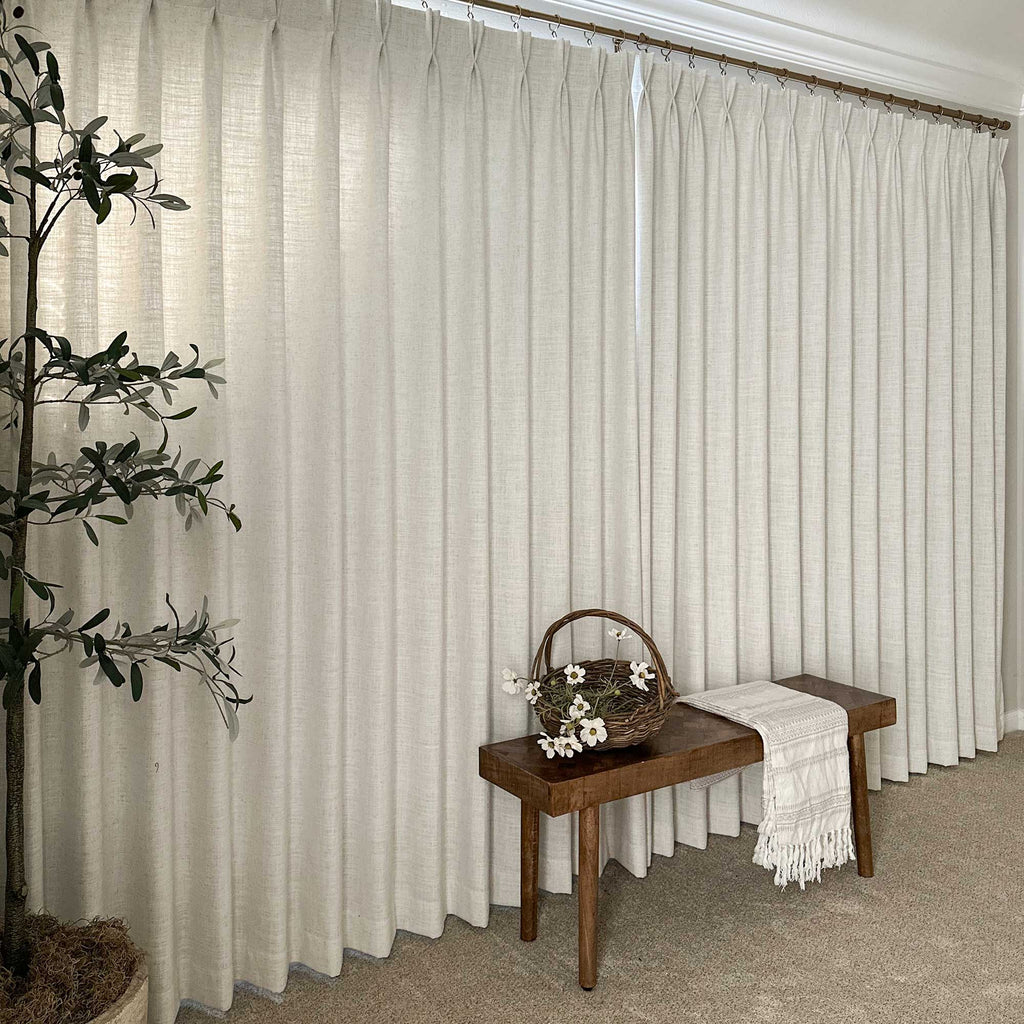 Elvonaeoly Linen Blend Curtains