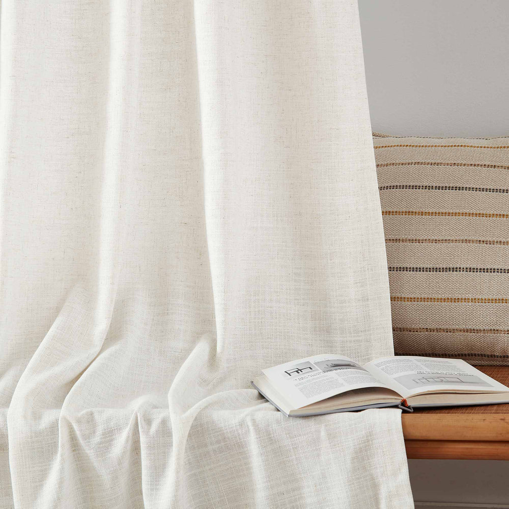 Elvonaeoly Linen Blend Curtains