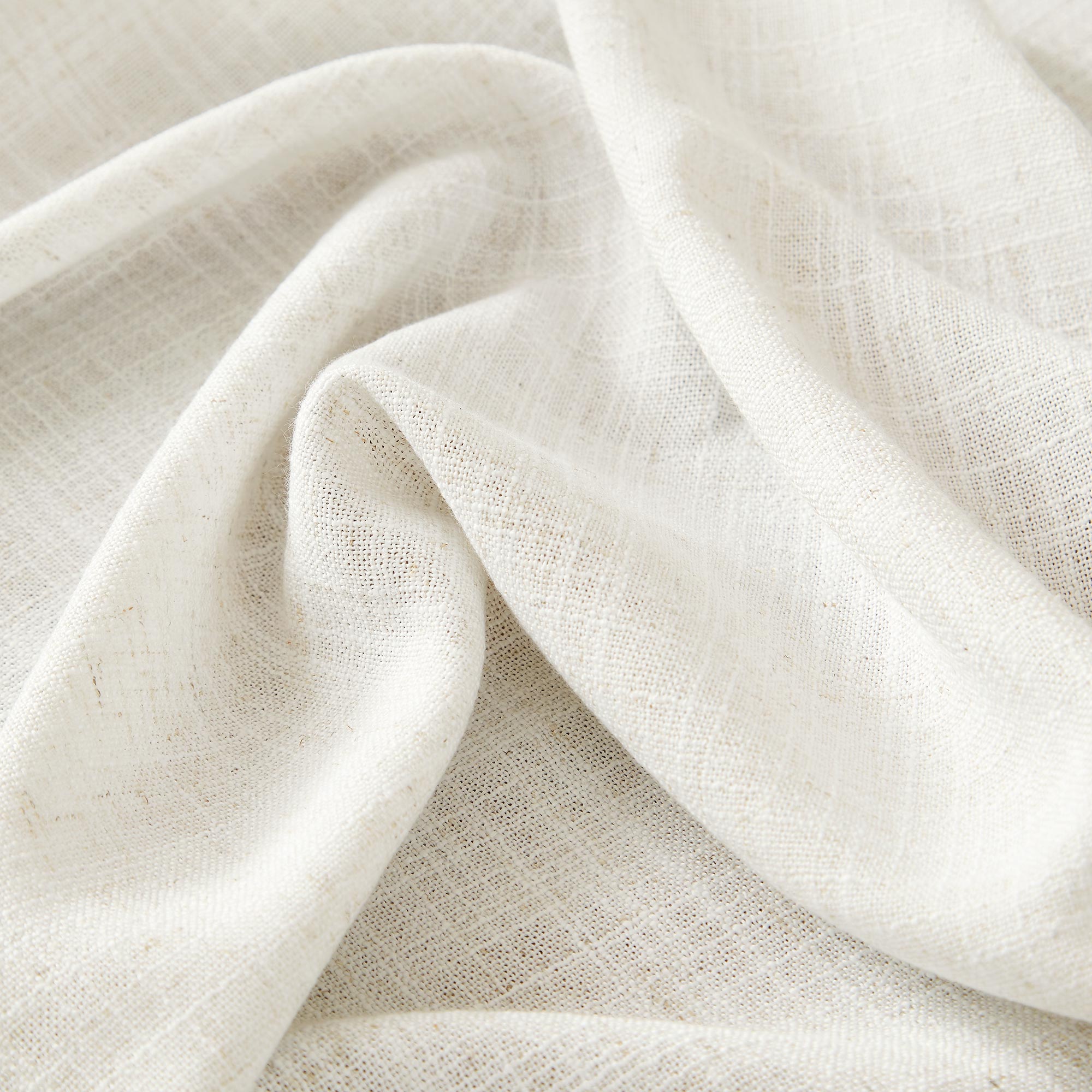 Elvonaeoly Linen Blend Curtains